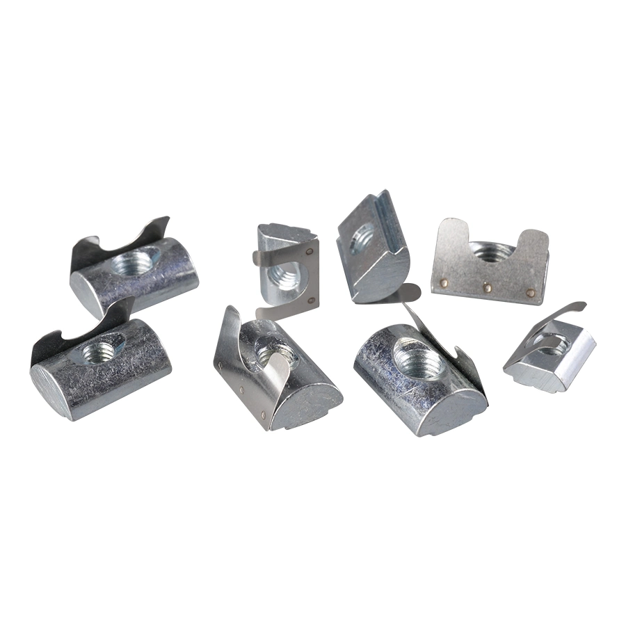 High quality/High cost performance  M5 M6 M8 Elastic T Nut with Ball for Aluminium Profile Accessories