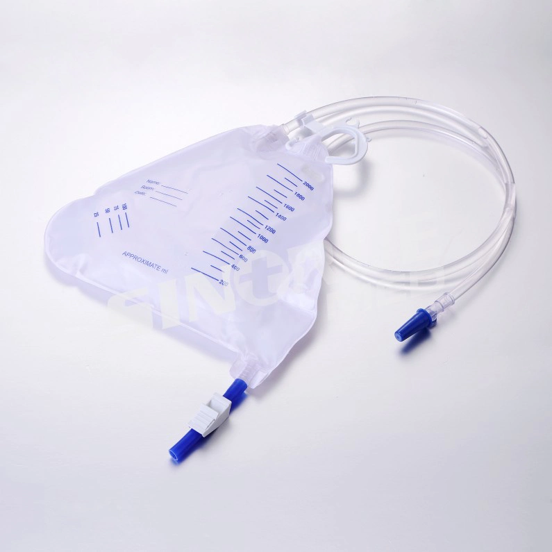 Hospital Disposable 2000ml Urinary Drainage Urine Meter Urine Bag