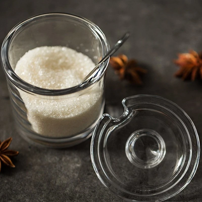 El azúcar tarro de vidrio, frascos de vidrio con tapa de contenedores de almacenamiento de cereales ideal para las tuercas de tarros de caramelos de azúcar azúcar