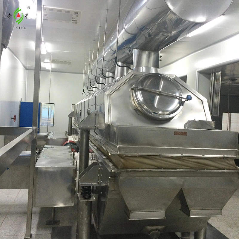 Auto Continuous Feeding and Discharging Vibrating Fluid Bed Dryer Equipment for Particle