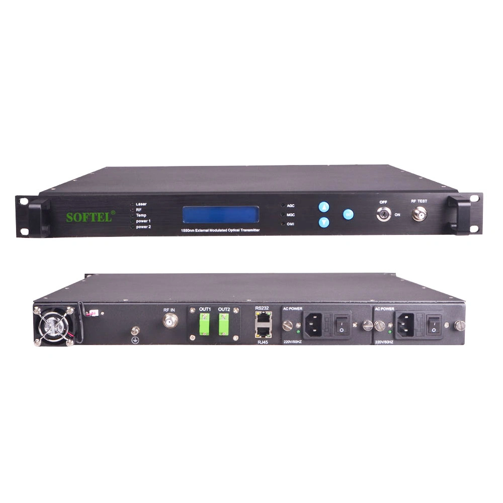 Factory Direct 1550nm CATV Optical Transmitter FTTH External Wholesale/Supplier Price