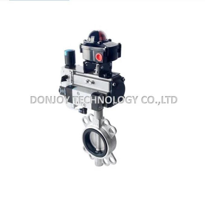 Industrial Grade Stainless Steel Manual Wafer Butterfly Control Valve