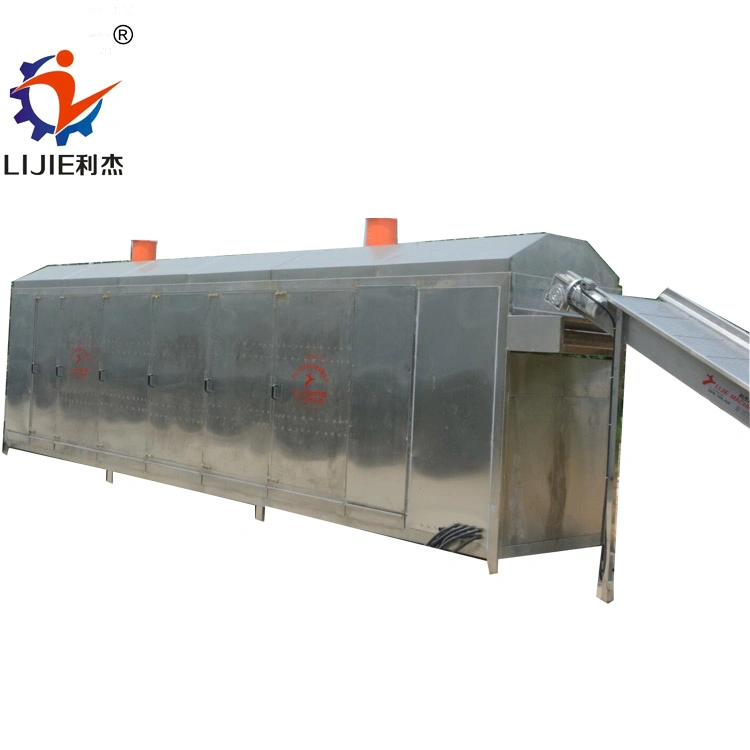 Continute SUS 304 Vegetable and Fruit Multilayer Mesh Belt Type Hot Air Drying Machine