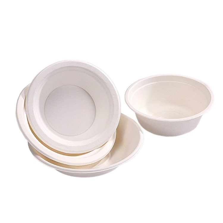 8" 3 compartimentos Clamshell desechable degradable Sugarcane bagasse Kitchen Ware Vajilla Alimentos biodegradables Cubertería de comida de China