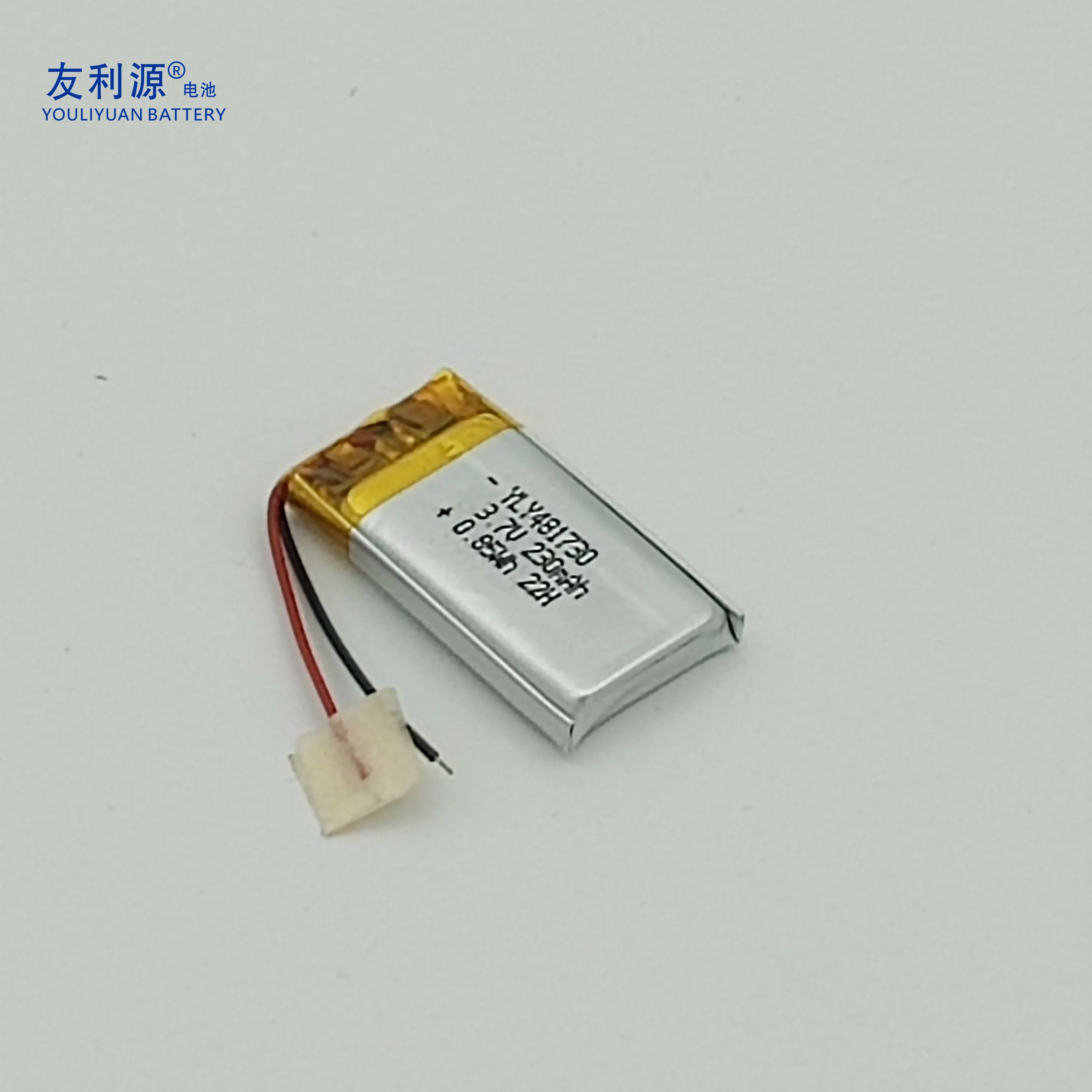 OEM ODM Factory Rechargeable Lipo Battery 481730 3.7V 230mAh Mini Lithium Polymer Battery for Bluetooth Earphone/Water Repienisher