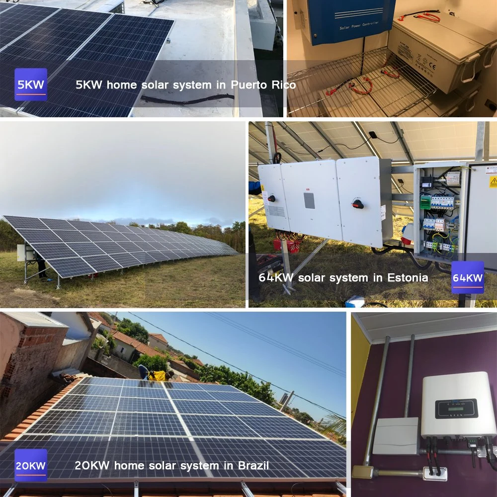 Distribute Rooftop 5kw 3kw off Grid Solar System Battery