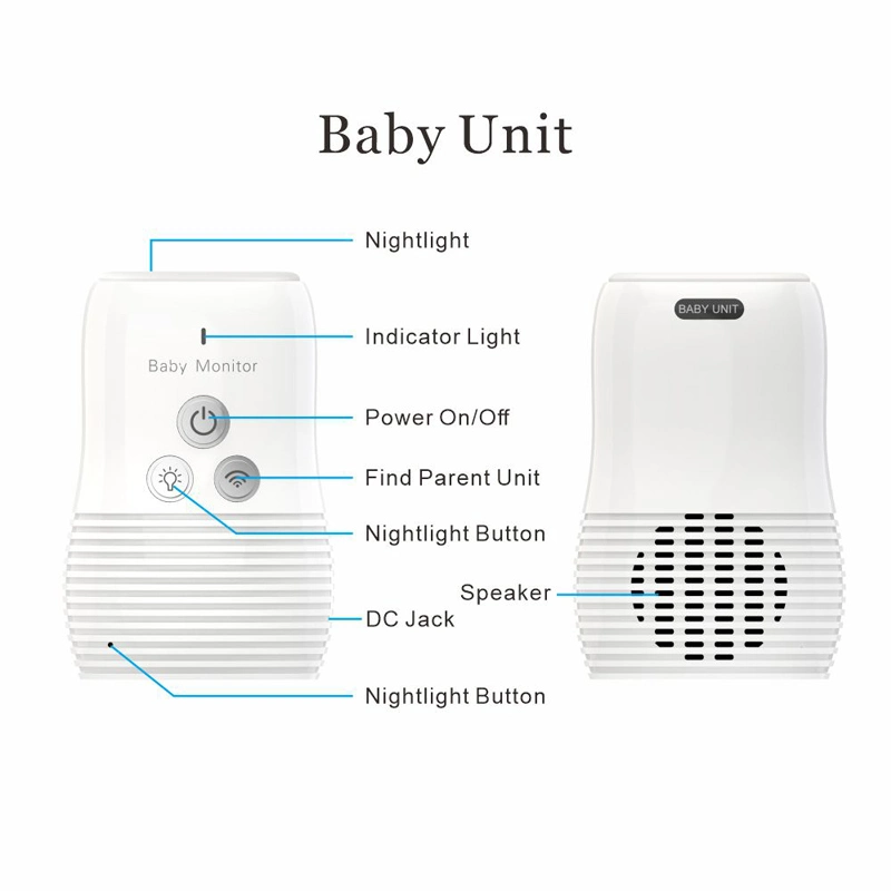 Two-Way Talk Wireless Digital Long Range Baby Audio Monitor