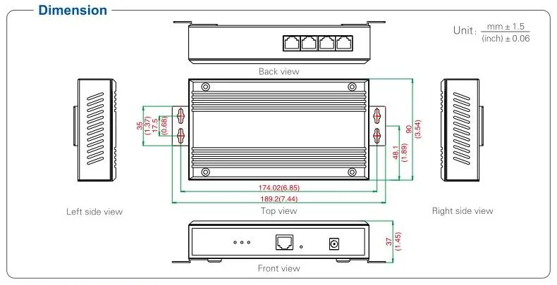 4-Port Ethernet Serial Converter for Fast RS-232/485/422 Communication