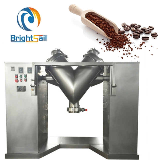 Industrial Chemical Food Coffee Bean Paint Color V Shape Dry Powder Mixer Tea Blending Machine V Type Blender