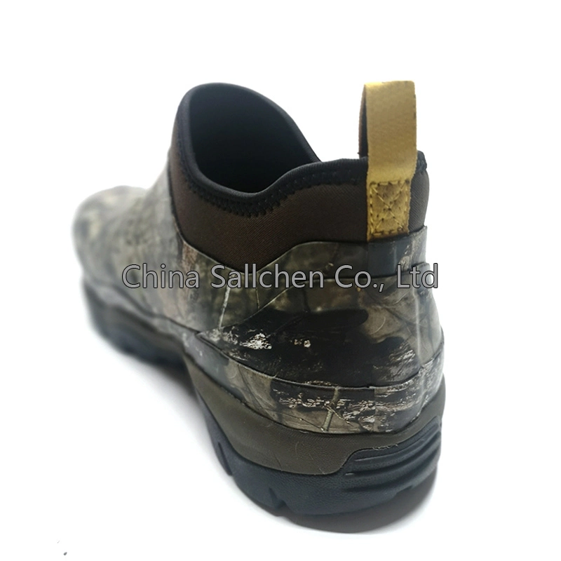 Chaussures de chasse en caoutchouc courtes en néoprène de haute qualité à motif camouflage