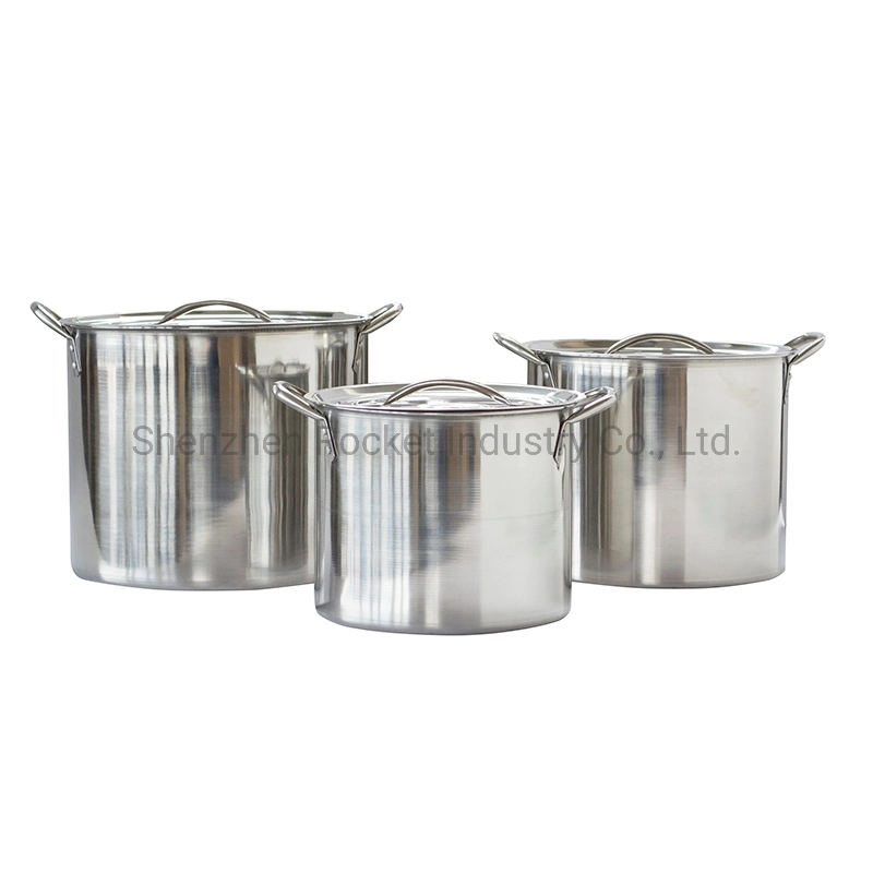 Made in China Stainless Steel Cookware Set Stock Pot