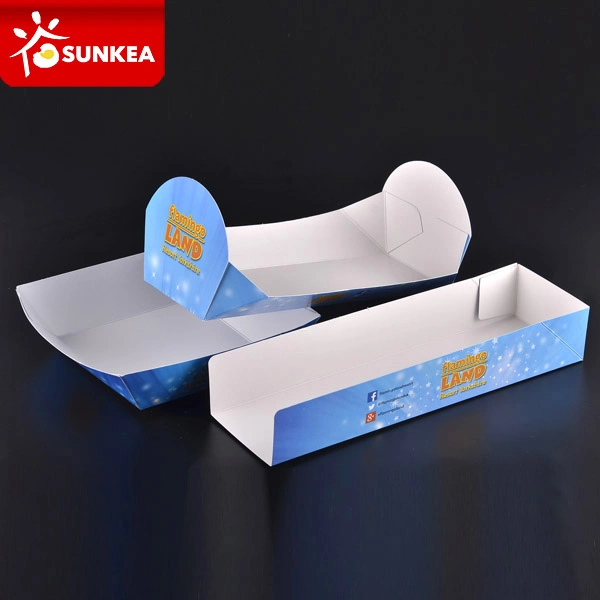 Sunkea Hot Sale Fast Food Container Paper Packaging Tray