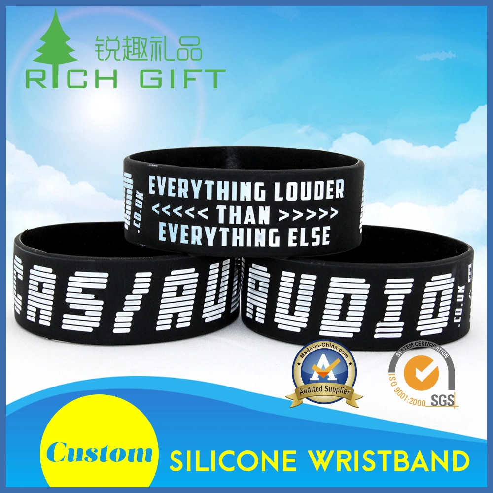 Personalized Custom DIY Engraved Silicone Bracelets for Printing Logo No Minimum Order