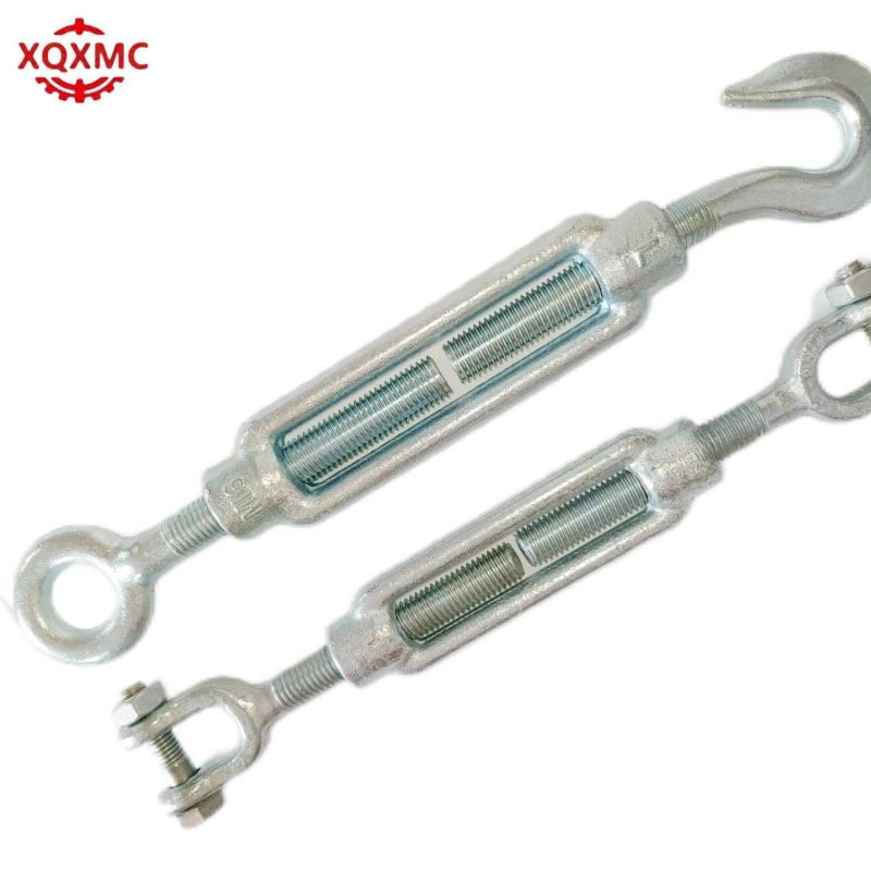 DIN1480 Type Galvanized Carbon Steel Turnbuckle with Hook&Eye