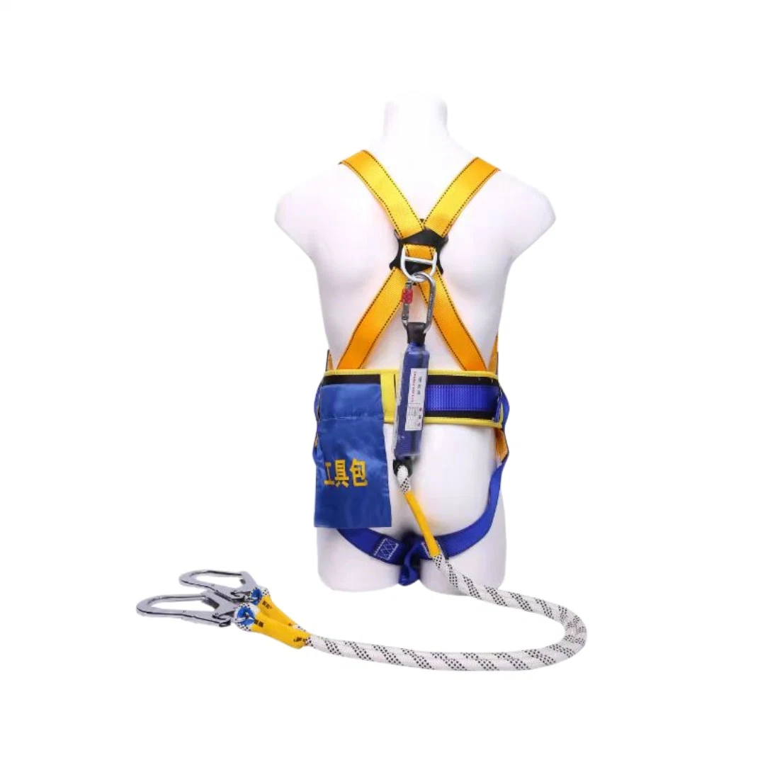 CE Manufacture Polyester Construction Climbing Building Aerial Industry Full Body Safety Harness