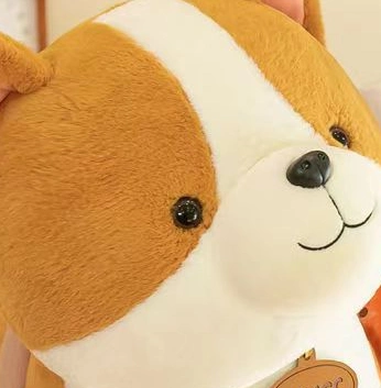 New Brown Dog Doll Corgi Puppy Plush Toy Doll Rag Doll Kids Throw Pillow Bed Gift Woman Dog