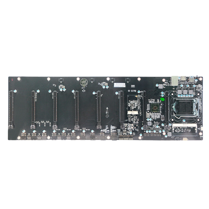 Mainboard 8 GPU DDR3 SATA mSATA COM LGA 1150 Mainboard HD 1LAN 4USB ATX-Netzteil 1pcie 16X Mini-PC Barebone