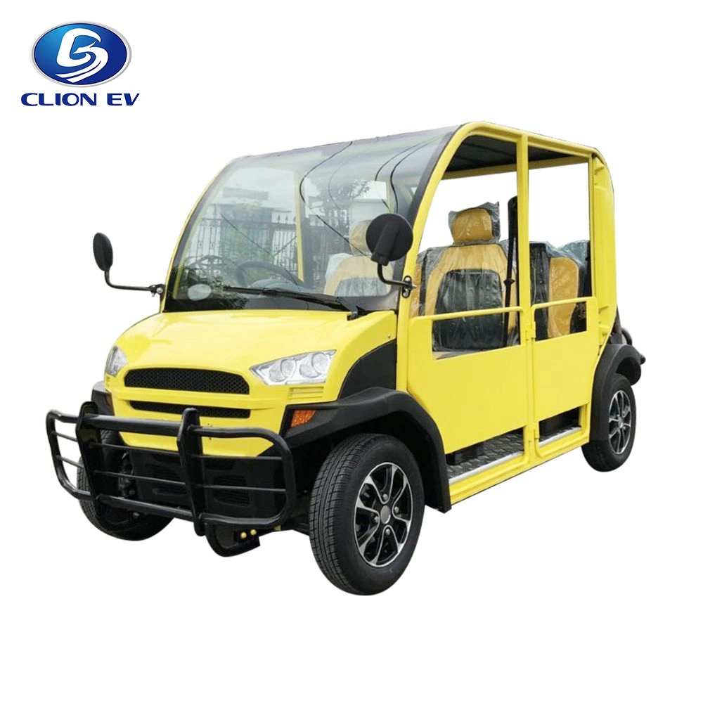 Micro 4 Seater Electric Utility Vehicle Security Patrol Car for Adults