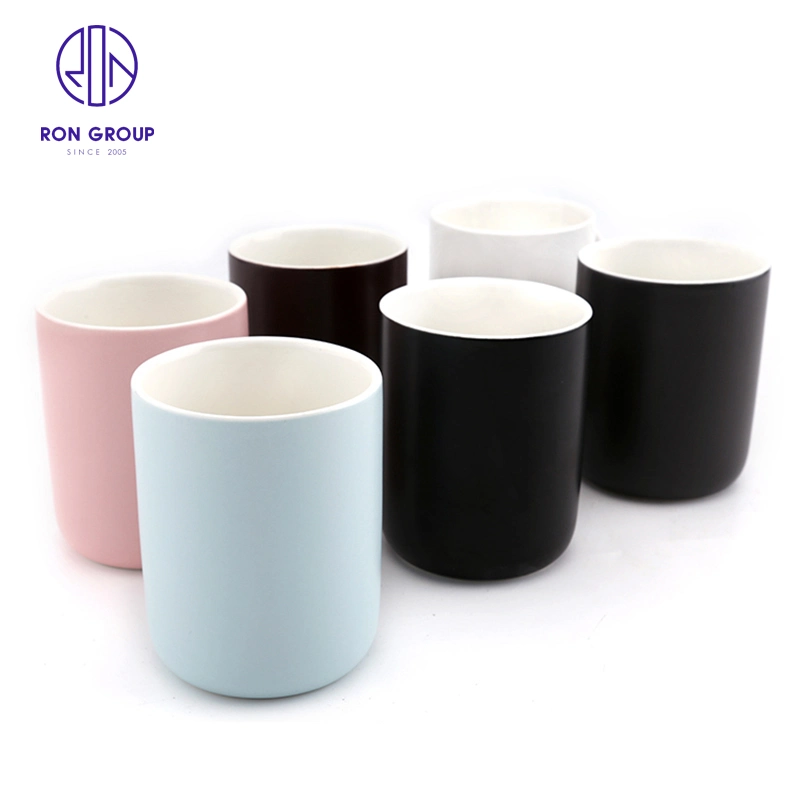 Venda a quente e de alta qualidade de porcelana de ossos em preto puro directamente chávena de café