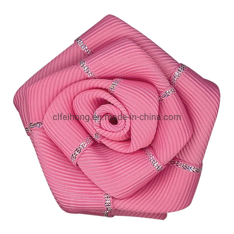 Grosgrain Metallic Gold/ Silver Edge Ribbon Bow Craft Rose for Packing Decoration Pink White Purple Navy Color