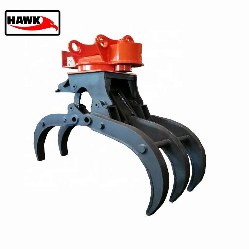 Excavator Hydraulic Rotating Grapple Wooden Grapple Log Grapple