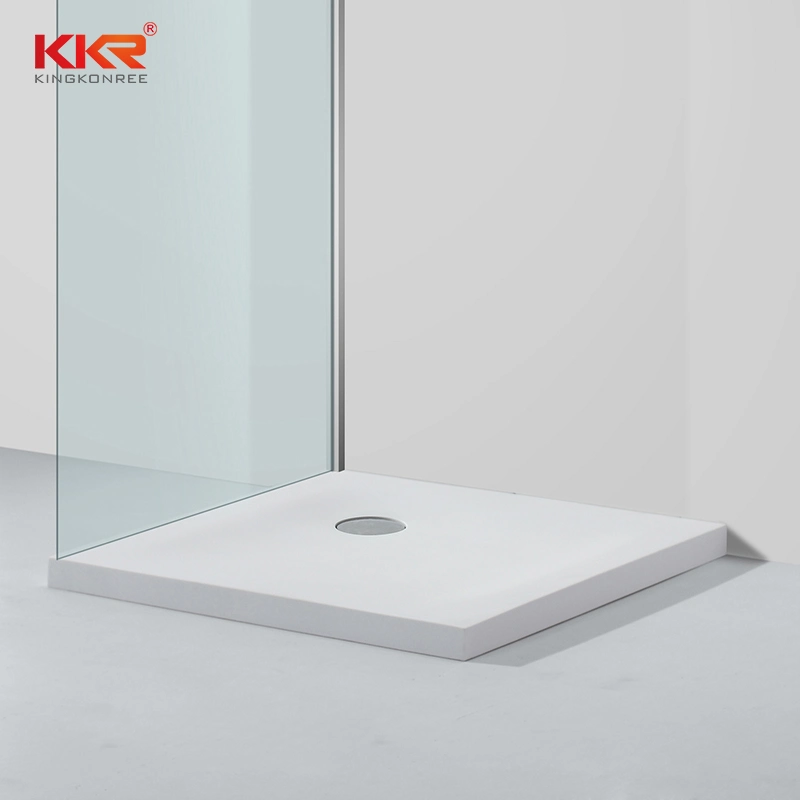 2021 New Bathroom Square Artificial Stone Shower Tray