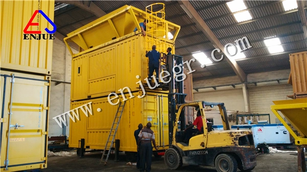 Dockside 50kg /100kg Containerized Wrapping Machine for Bulk Cargo Bagging and Weighing Unit