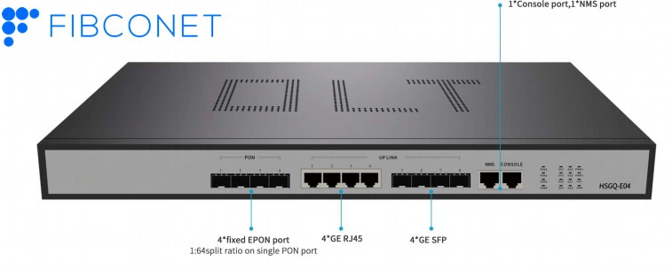 Terminal de ligne optique FTTH FTTX Intelligent 4 8 GPON/Epon Gepon OLT 100m/1000m Olt. Fibre optique