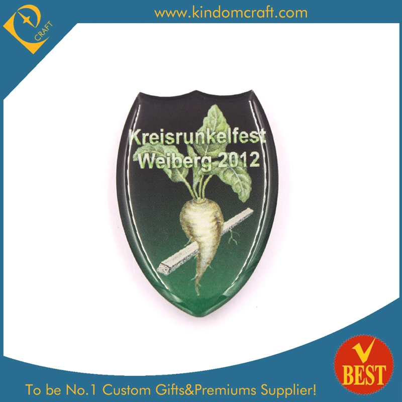 Factory Price Custom Design Your Own Logo Shield Shape Offset Printing Epoxy Military Coin Lapel Pin Name Badges