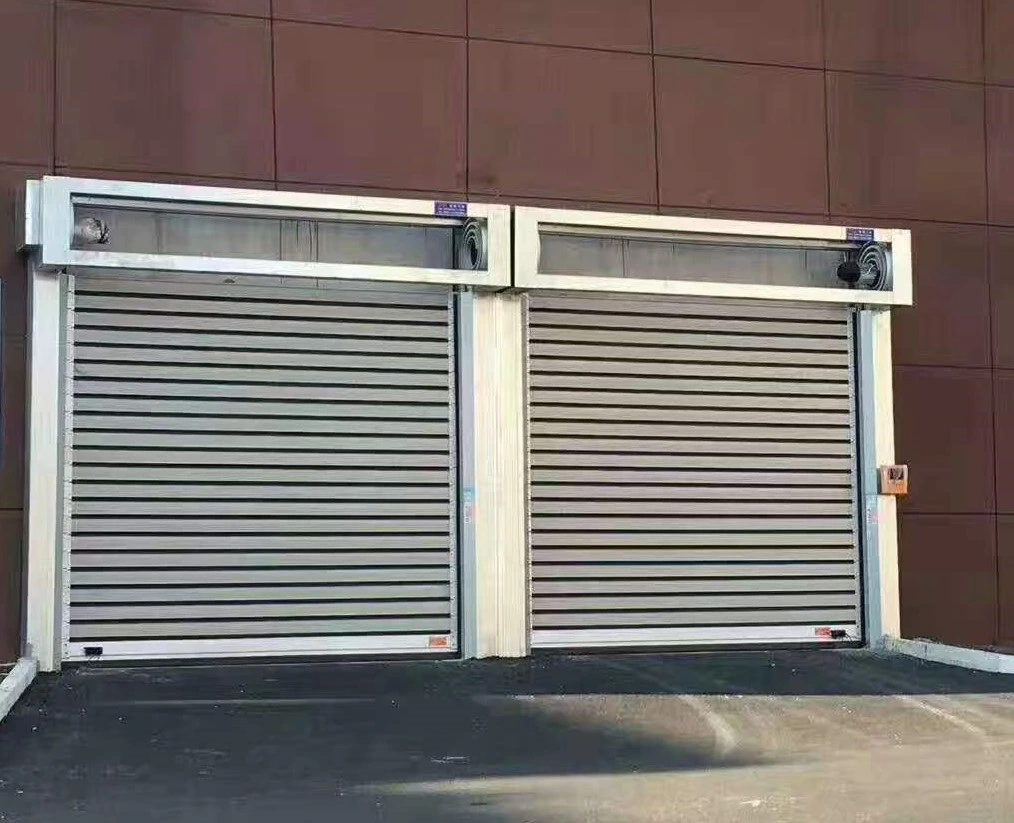 Outdoor Garage Vertical Aluminum Alloy Roller Roll up Security Entrance Garage Metal High Speed Rapid Rolling Shutters