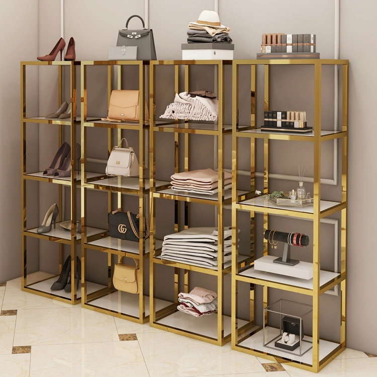 Custom Retail Store Stand Furniture Design Shoe Shelf Cabinet Metal Shoes Bag Display Stand Racks