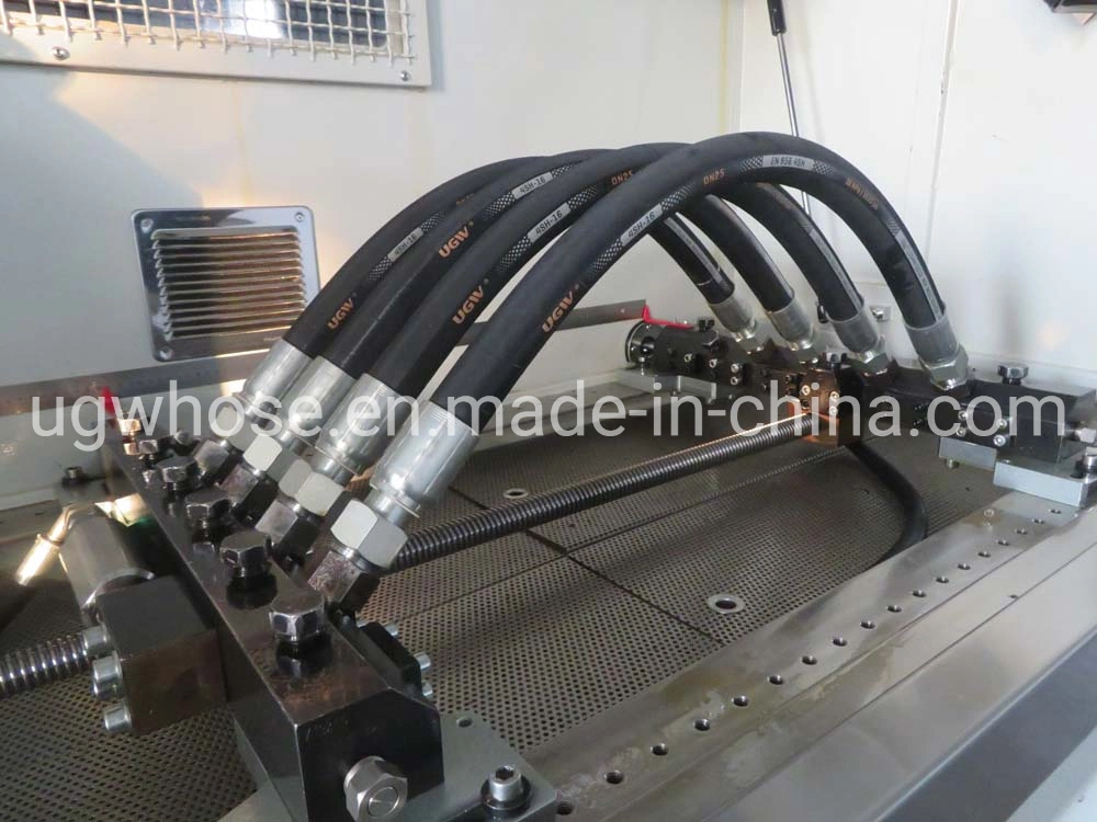 High Pressure Steel Wire Spiral Reinforced Durable 420 Bar Hydraulic Rubber Hose R15 with Mash