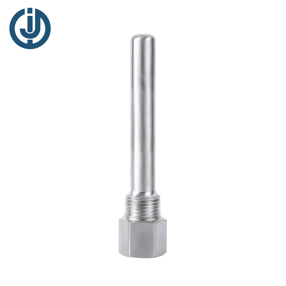 Stainless Steel Sanitary Customized Solid Drilled Tapered Thermowell with SUS Metal Casing Tube House