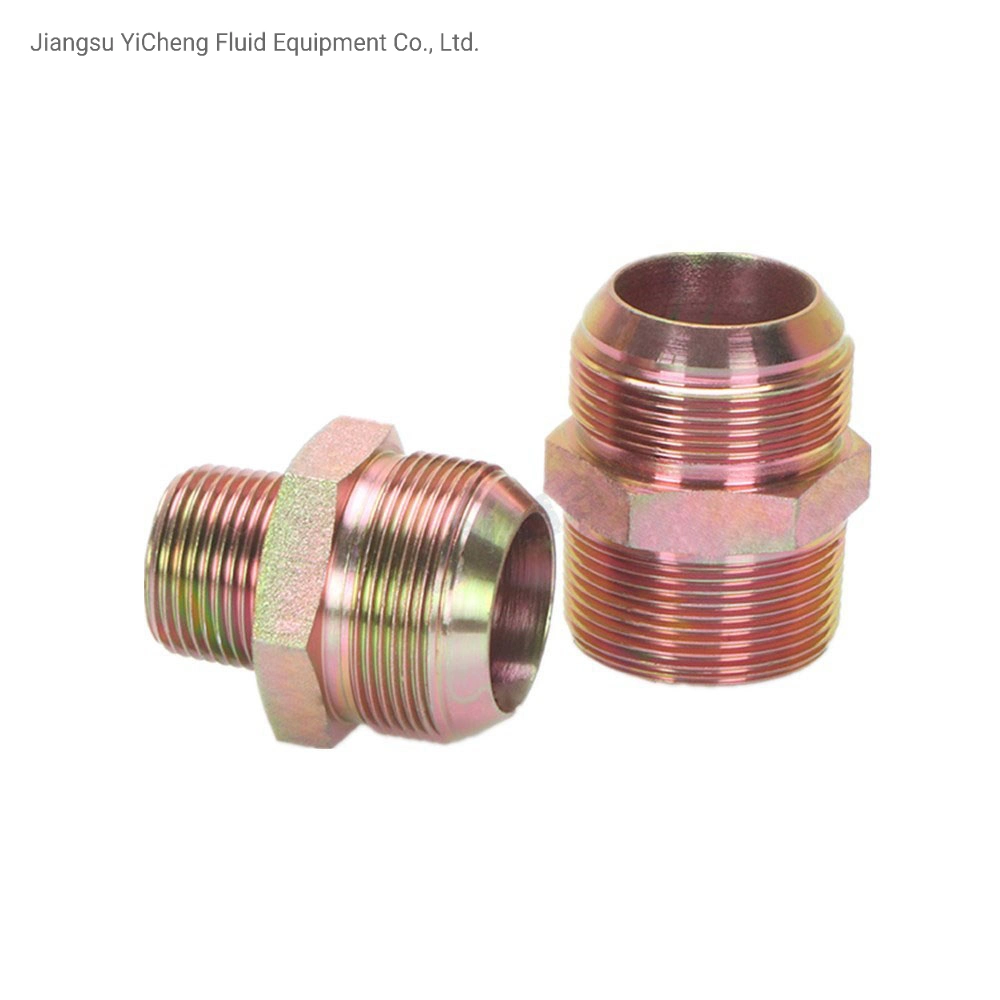 1PCS NPT to Bsp 1/8&quot; 1/4&quot; 3/8&quot; 1/2&quot; Male Thread High-Pressure Hydraulic Tubing Joint Reducer Wire Adapter Fittings