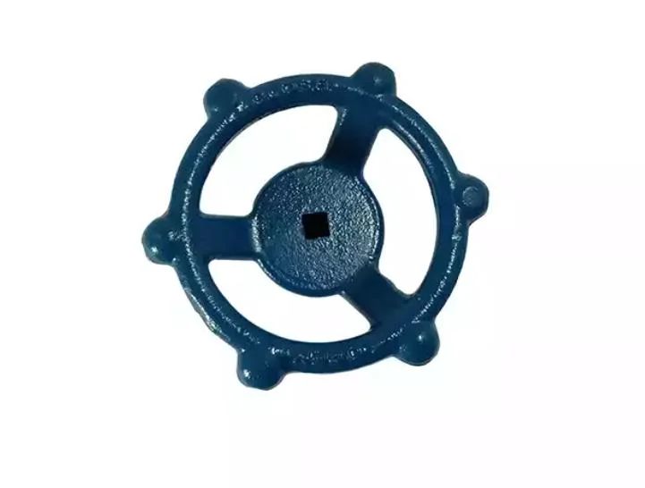 China Iron Foundry Ductile Iron Sand Casting Round Hole Handwheel for Valves Parts