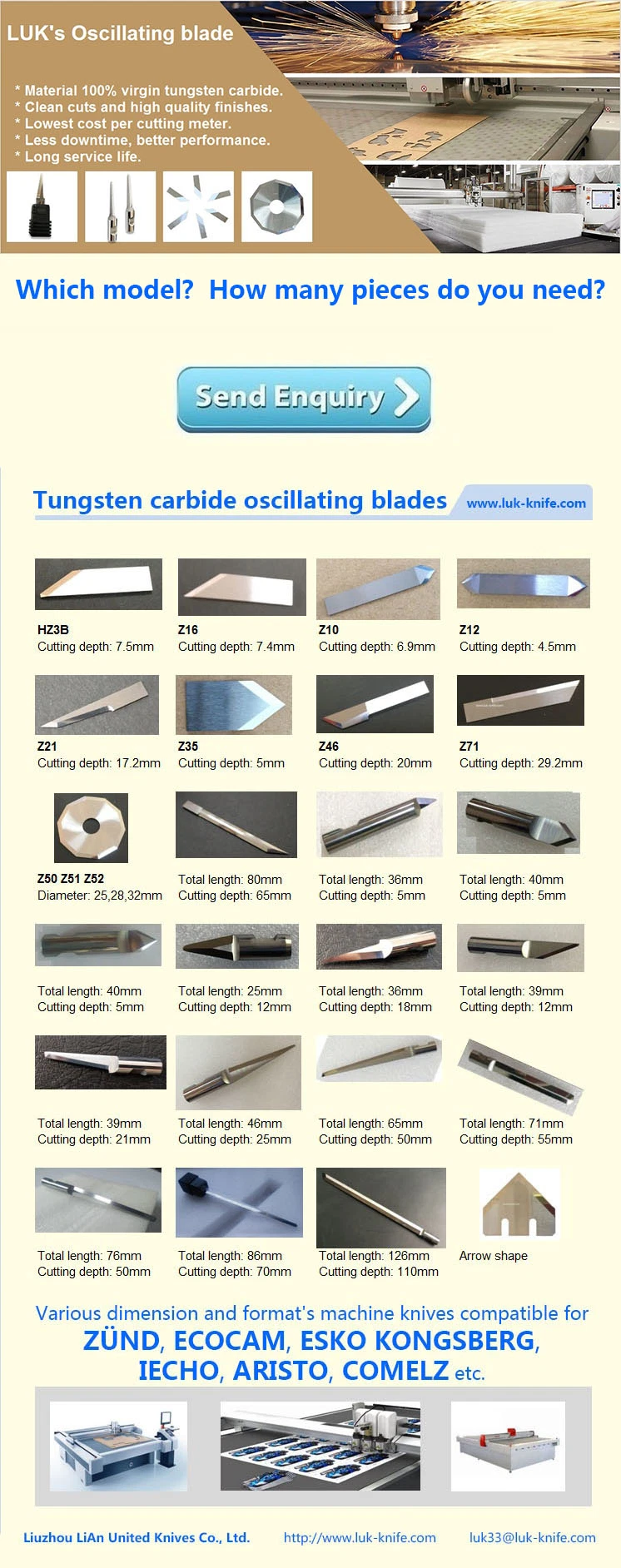 Aristo 7275 Einkantige Runde 6mm oszillierende Klinge Schaumschnitt Klinge