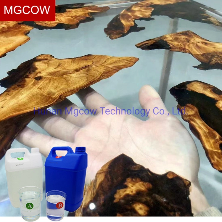 طاولة أعلى أدوات الصب الواضح Epoxy Resin Kit لمشروعات فنون وحرف DIY للأسطح المناولة، طاولات خشبية، طاولات مائدة، بار يتصدر 2 جزء من Amazon الساخن البيع