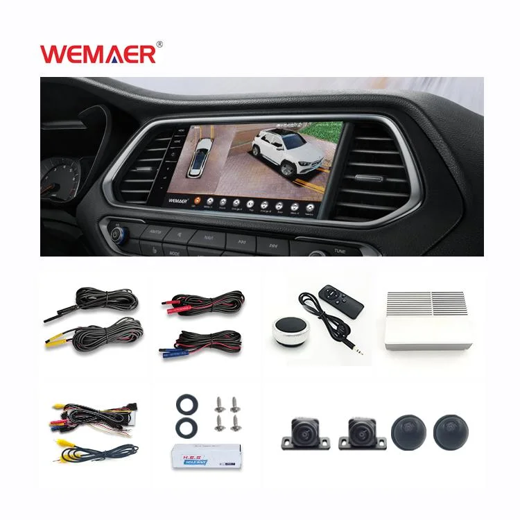 OEM Wemaer 3D 360 HD Visão Noturna Ave panorâmica Vista Carro do Monitor do Sistema de Câmara