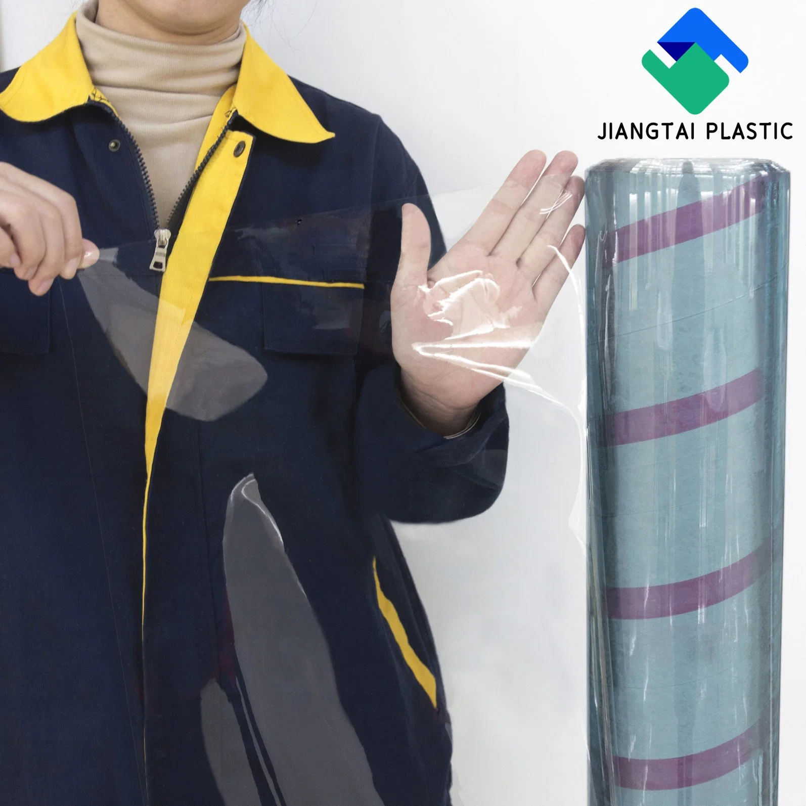 Jiangtai Plastic 300 Micron Super Clear Soft Transparent PVC Film