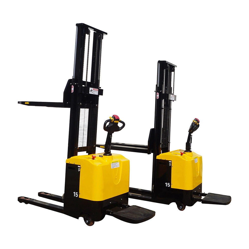 All Electric Hydraulic Battery Stacker - 2t Capacity, 4m Lift Height, CE ISO Certified