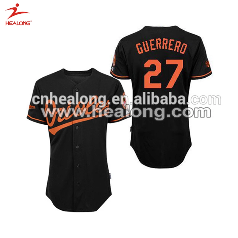 Healong impresas digitalmente el nuevo estilo Custom Mens camisetas de béisbol