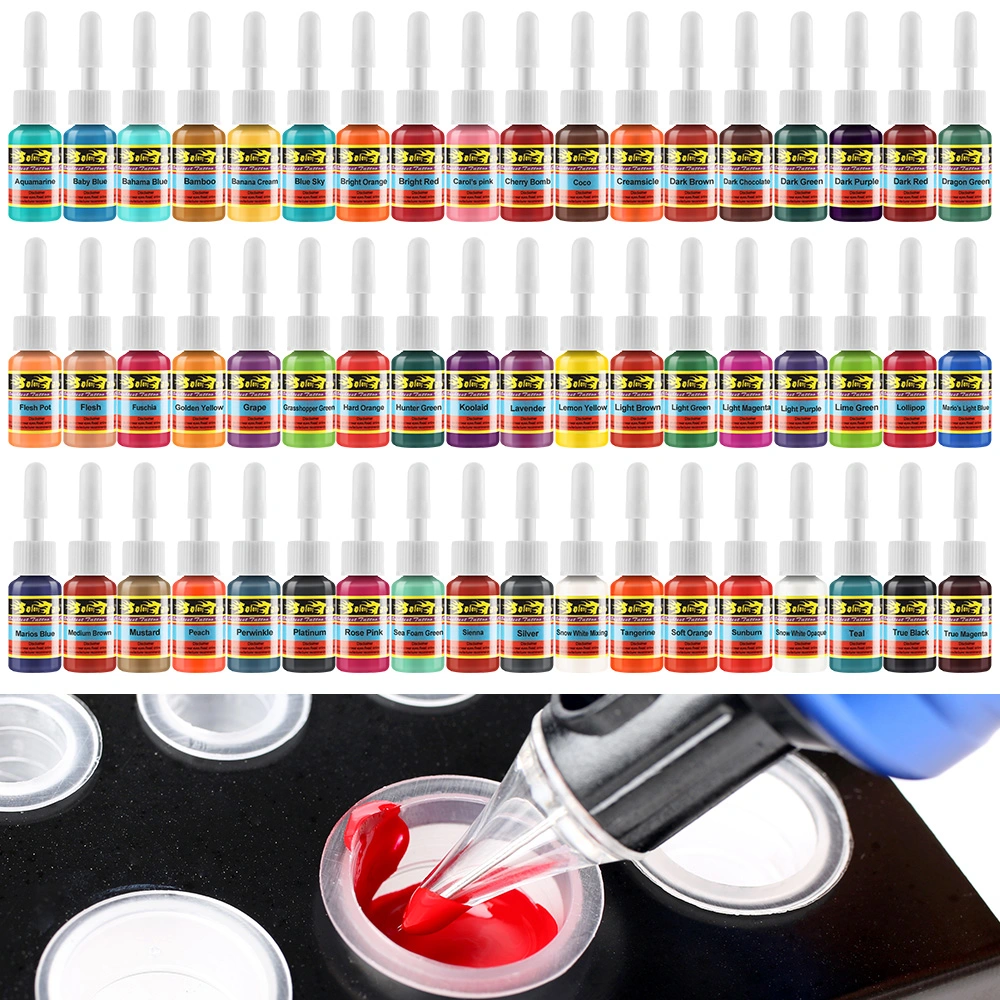 Hotsale Makeup Pigment Ink Set Permanent Professional Tattoo Ink Set