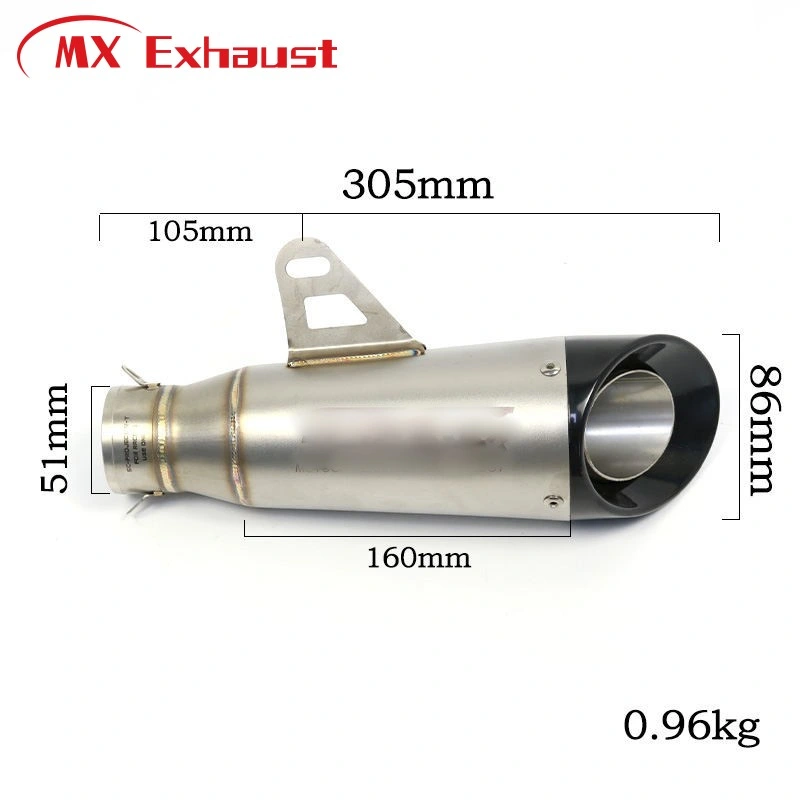 Hot Sales Stainless Steel Sc Project Motorcycle Exhaust Muffler Tail Pipe for Exhaust System