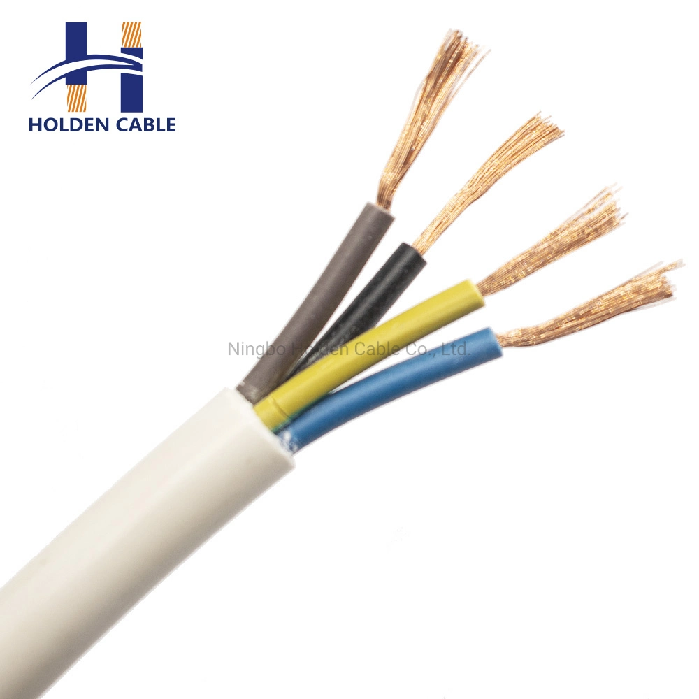 CCS Cu de PVC de 2,5 mm de CCA 3 4 5 Core Cable de alimentación flexibles