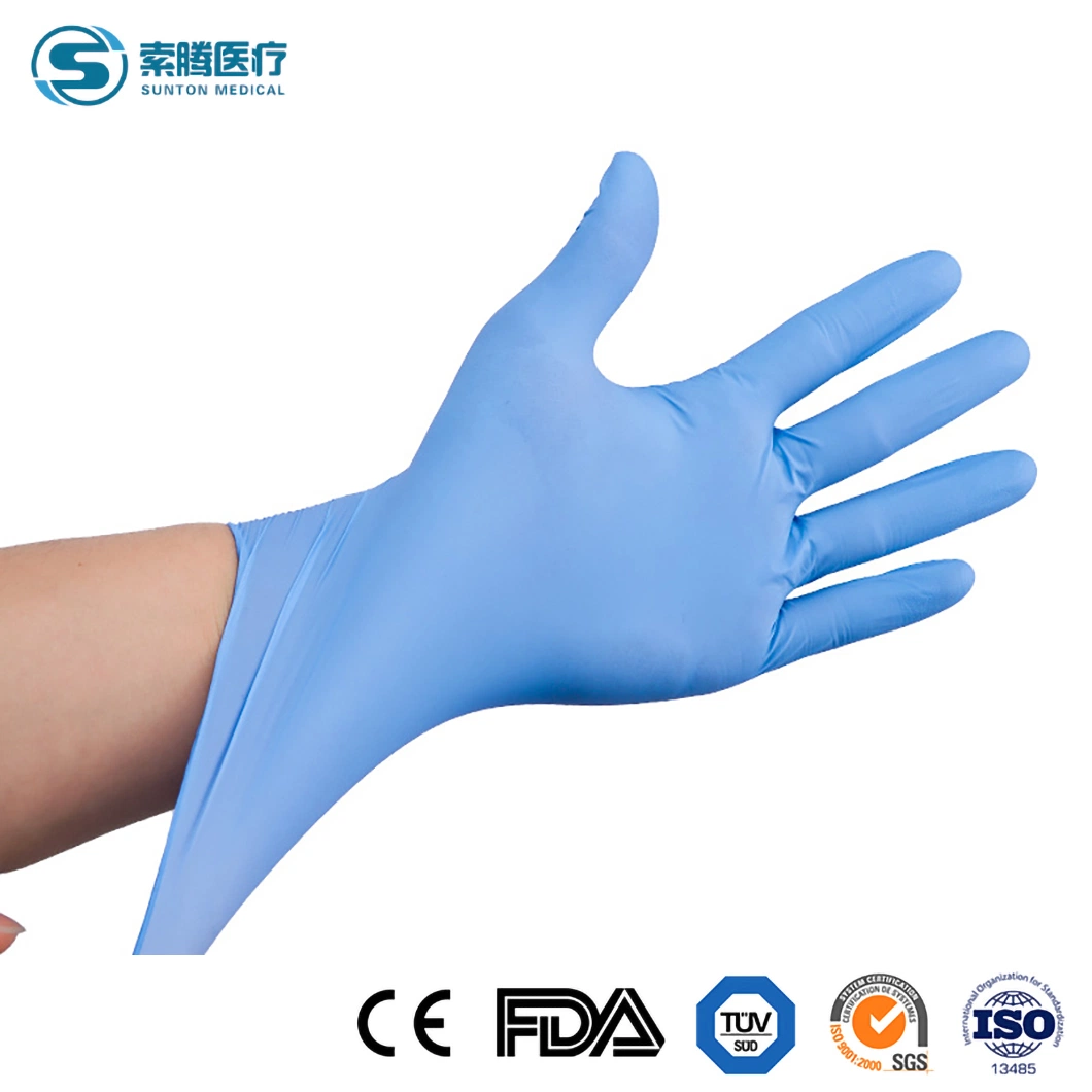 Sunton Hochwertige Latex Op-Handschuhe Puderfrei Op-Handschuhe China White Color Medical Grade Mitten Herstellungs Probe Latex Zur Verfügung Handschuhe