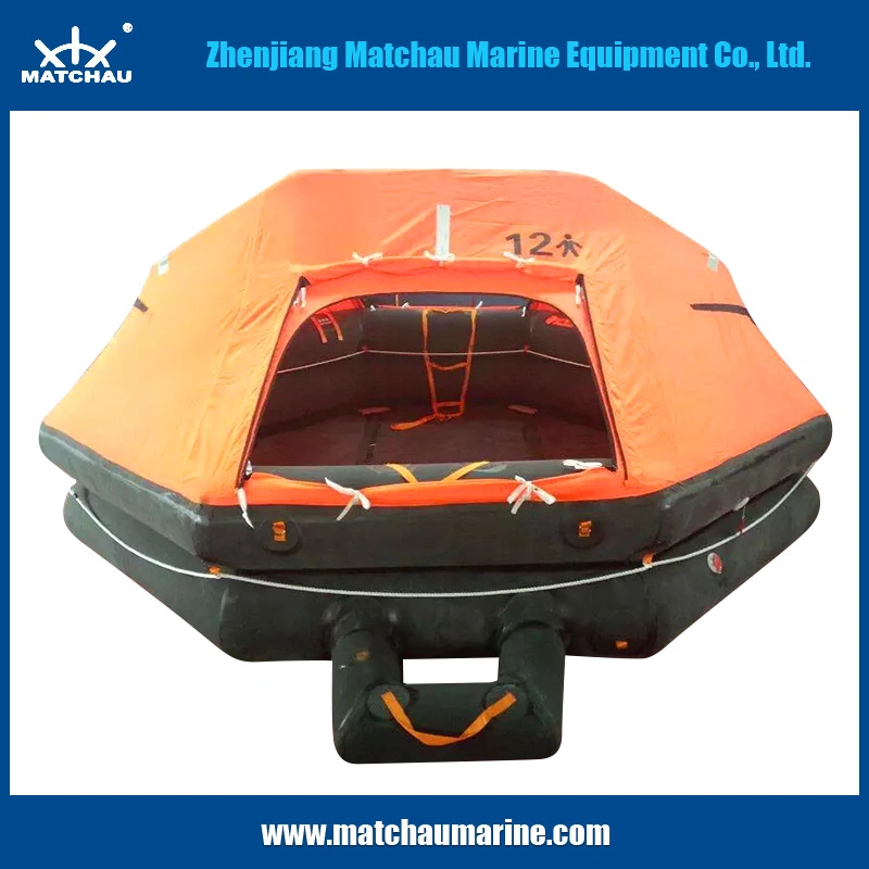 12 Person Lifesaving Self Righting Inflatable Life Raft Approved by Solas