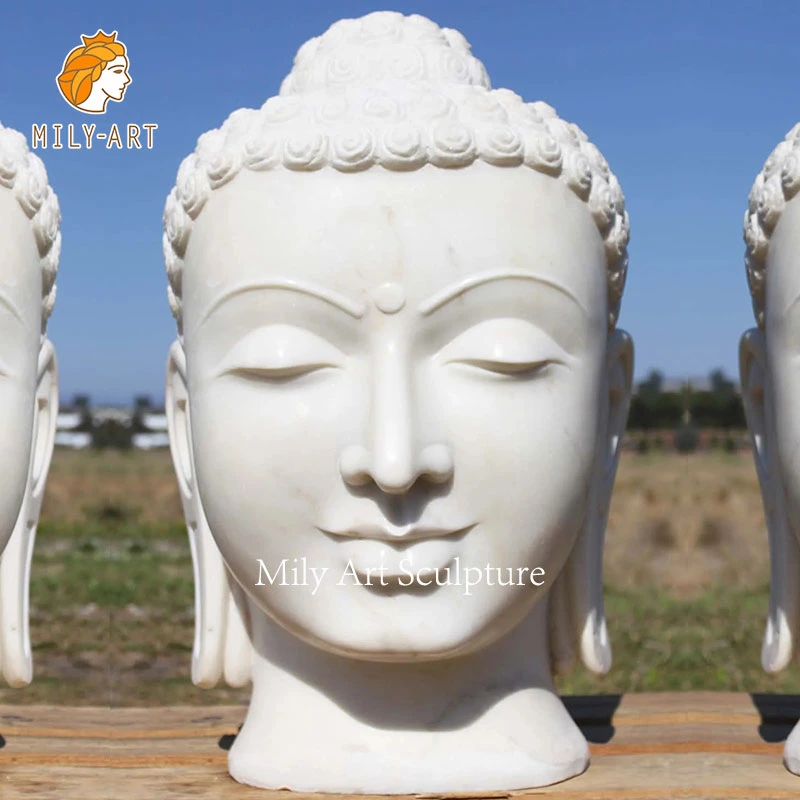 Outdoor Large Life Size Marble Buddha Statue for Sale