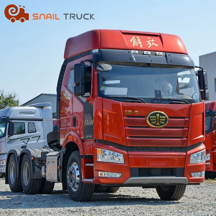 Reliable Sea Freight Delivery China Used FAW J6p 375/420HP Tractor Truck Head 6X4 for Sale