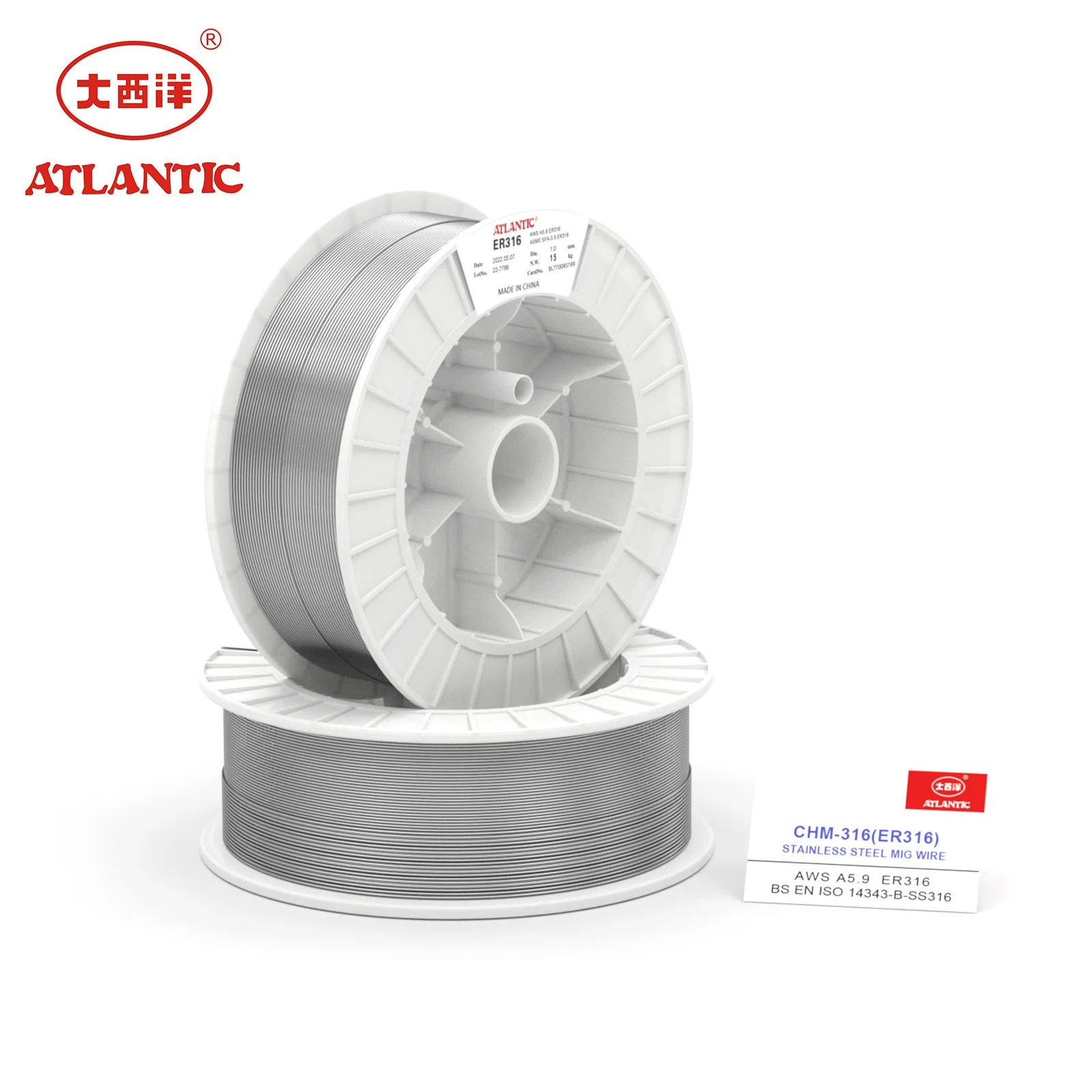 Atlantic Factory Direct Stainless Steel Welding Wire 1.6mm 2.4mm 3.2mm Aws Er316