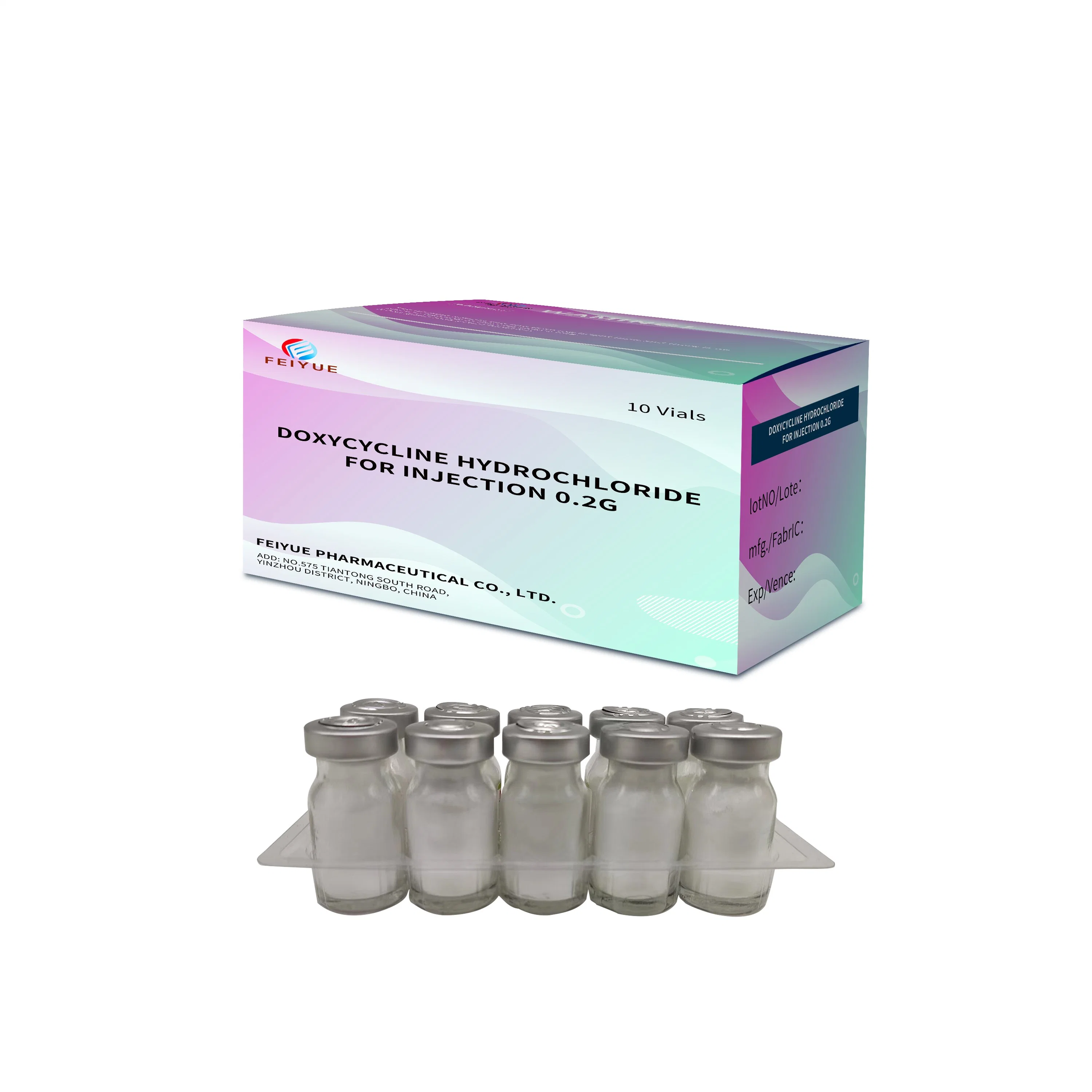 Antibiotic Doxycycline Hydrochloride for Injection 0.2g